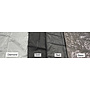 CUHOC Diamond topkwaliteit parasolhoes voor (zweef) parasol - 230x50x57 cm - met Rits, Stok en Trekkoord incl. Stopper - Zilvergrijze parasolhoes waterdicht