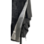 CUHOC (Zweef) Parasolhoes 205 cm / Beschermhoes Boogparasol / Afdekhoes Boogparasol met rits en stok Zwart / 205x57x40x25