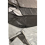 CUHOC (Zweef) Parasolhoes 205 cm / Beschermhoes Boogparasol / Afdekhoes Boogparasol met rits en stok Zwart / 205x57x40x25