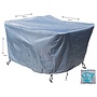 CUHOC COVER UP HOC - Diamond hoes tuinmeubelen- 250x250x90 cm - tuinset beschermhoes waterdicht met Stormbanden, Trekkoord en Afwaterings HOCCIE - Zilvergrijze hoes tuinmeubel - Tuinmeubelhoes