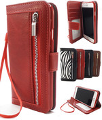 HEM Boekhoesje met rits - iPhone 7 / 8 / SE (2020 & 2022) - Rood