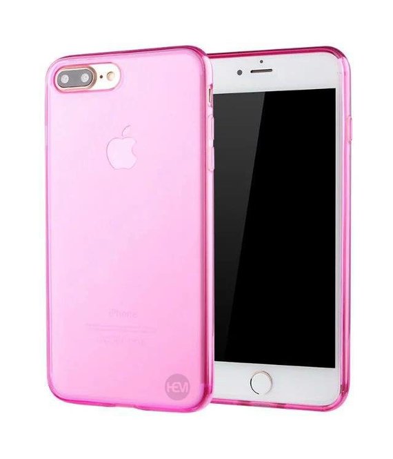 HEM HEM iPhone 7 / 8 / SE (2020 & 2022) roze siliconenhoesje transparant siliconenhoesje / Siliconen Gel TPU / Back Cover / Hoesje Iphone 7 / 8 / SE (2020 & 2022) roze doorzichtig