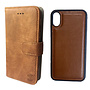 HEM HEM Samsung Galaxy S20 Plus DOUBLE CATCH Bruine Wallet Samsung Galaxy S20 Plus/ Book Case Samsung Galaxy S20 Plus / Boekhoesje Samsung Galaxy S20 Plus / Telefoonhoesje Samsung Galaxy S20 Plus / Hoesje met pasjesflip en los magnetisch telefoonhoesje