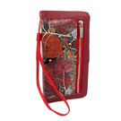 HEM HEM Apple iPhone 6/6S Red Leafs/ Book Case / Boekhoesje/ Telefoonhoesje / Hoesje Apple iPhone  6/6S telefoon met pasjesflip en rits voor kleingeld