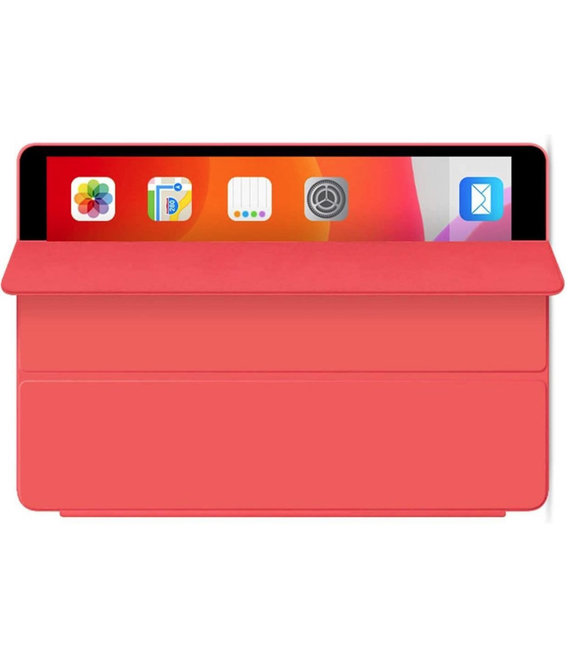 HEM HEM Siliconen iPad Hoes geschikt voor iPad 10.2 (2019 / 2020 / 2021) - Rood - 10,2 inch - Autowake Cover - iPad 2019 / 2020 / 2021 hoes - iPad 7 / 8 / 9 Hoes - 7e / 8e / 9e generatie hoes - Met Stylus Pen
