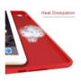 HEM HEM Siliconen iPad Hoes geschikt voor iPad 10.2 (2019 / 2020 / 2021) - Rood - 10,2 inch - Autowake Cover - iPad 2019 / 2020 / 2021 hoes - iPad 7 / 8 / 9 Hoes - 7e / 8e / 9e generatie hoes - Met Stylus Pen