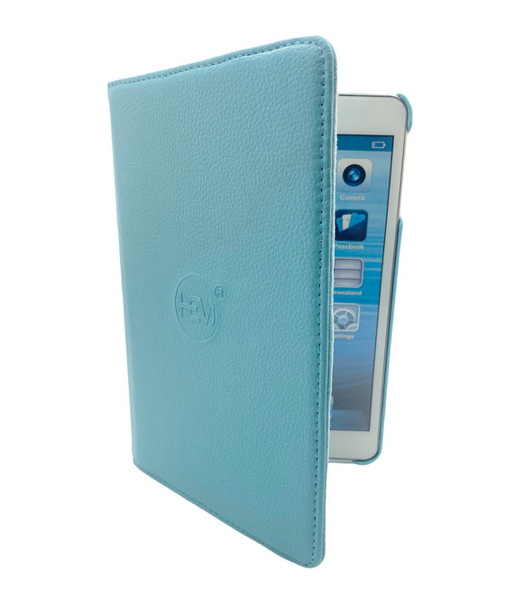 HEM HEM iPad Hoes geschikt voor iPad 10.2 (2019 / 2020 / 2021) - Lichtblauw - 10,2 inch - Draaibare hoes - iPad 2019 / 2020 / 2021 hoes - iPad 7 / 8 / 9 Hoes - 7e / 8e / 9e generatie hoes - Met Stylus Pen