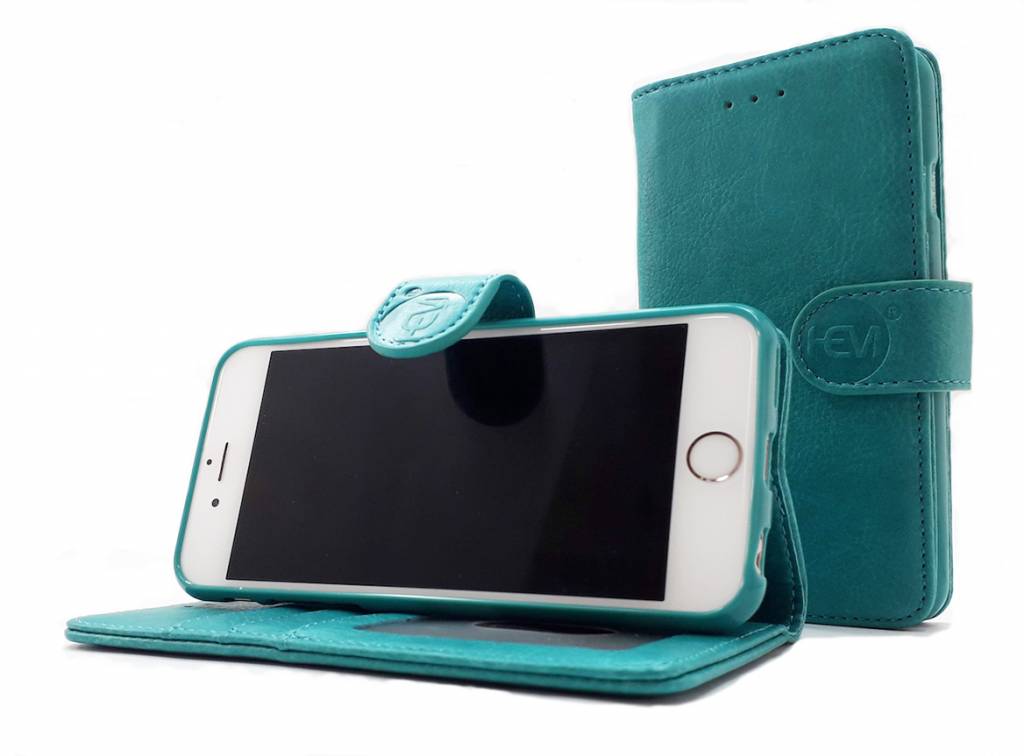 Ervaren persoon Mis belasting Apple iPhone 12 Pro Max - Pure Turquoise Leren Portemonnee Hoesje -  Hoesjesweb.nl