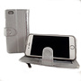 HEM HEM Apple iPhone 12 / 12 Pro - Magic Glitter Shiny Silver- Leren Rits Portemonnee Telefoonhoesje HEM HEM Apple iPhone 12 / 12 Pro - Magic Glitter Shiny Silver- Leren Rits Portemonnee Telefoonhoesje