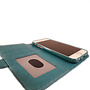 HEM HEM Apple iPhone 12 Pro Max - Magic Glitter Pure Turquoise - Leren Rits Portemonnee Telefoonhoesje