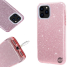 HEM Apple iPhone 12 Mini Glitter Roze Siliconen Gel TPU / Back Cover / Hoesje iPhone 12  Mini