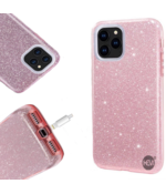 HEM Siliconen hoesje - iPhone 12 Mini - Glitter Roze