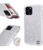 HEM Siliconen hoesje - iPhone 12 Mini - Glitter Silver