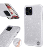 HEM Siliconen hoesje - iPhone 12  Pro Max - Glitter Silver