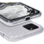 HEM HEM Apple iPhone 12 / 12 Pro Glitter Silver Siliconen Gel TPU / Back Cover / Hoesje iPhone 12 / 12 Pro