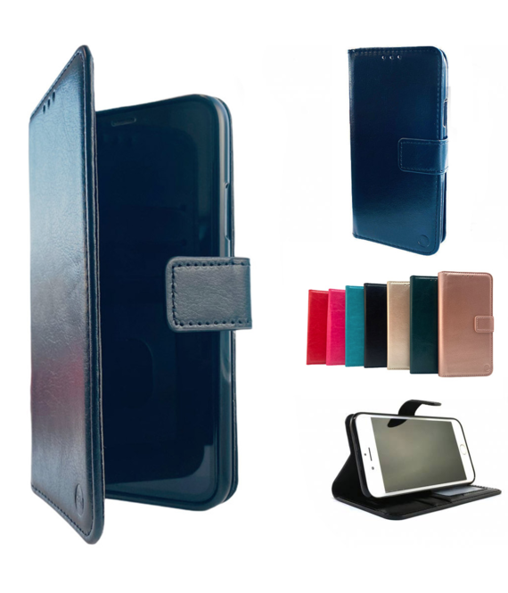 HEM Apple iPhone 12 Mini Zwarte Wallet / Book Case / Boekhoesje/ Telefoonhoesje / Hoesje iPhone 12 Mini met vakje voor pasjes, geld en fotovakje
