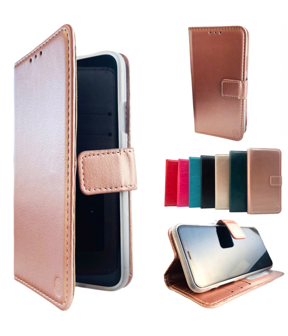 HEM HEM Samsung Galaxy S21 Ultra Rose Gold Wallet / Book Case / Boekhoesje/ Telefoonhoesje / Hoesje Samsung S21 Ultra met vakje voor pasjes, geld en fotovakje
