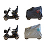 CUHOC CUHOC -  Topkwaliteit Waterdichte Scootmobiel Hoes - Zilvergrijs - 170x61x117 - Diamond label met trekkoord - Makkelijke Scootmobielhoes UNIVERSEEL