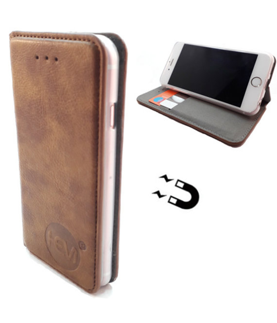 HEM Samsung Galaxy S10 Lite - Bronzed Brown Ultra Dun Portemonnee Hoesje - Lederen Wallet Case TPU - Book Case - Flip Cover - Boek - 360º beschermend Telefoonhoesje