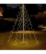 LED Vlaggenmast verlichting - 120 LED - Warm Wit - 2 meter hoog - met HEM opbergzak