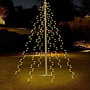 HEM LED Vlaggenmast verlichting - 120 LED- Warm Wit - 2 meter hoog - met HEM opbergzak ZONDER VLAGGENMAST! - Makkelijk te gebruiken voor Kerstboomverlichting.