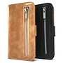 HEM Apple iPhone 12 Mini Zwarte Wallet / Book Case / Boekhoesje/ Telefoonhoesje met aparte pasjesflip en rits voor kleingeld