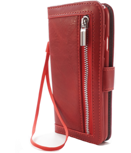 HEM HEM Boekhoesje met rits - iPhone 12 / 12 Pro - Rood