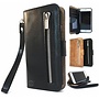 HEM Apple iPhone 12 Pro Max Zwarte Wallet / Book Case / Boekhoesje/ Telefoonhoesje met aparte pasjesflip en rits voor kleingeld