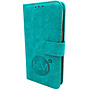 HEM Apple iPhone 13 mini - Pure Turquoise Leren Portemonnee Hoesje - Lederen Wallet Case TPU - Book Case - Flip Cover - Boek - 360º beschermend Telefoonhoesje