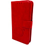 HEM Apple iPhone 13 Mini - Burned Red Leren Portemonnee Hoesje - Lederen Wallet Case TPU - Book Case - Flip Cover - Boek - 360º beschermend Telefoonhoesje