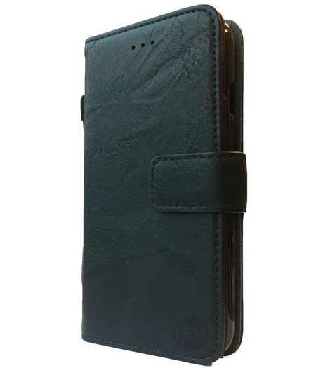 HEM HEM Boekhoesje - iPhone 13 Pro - Suede look gevlamd zwart