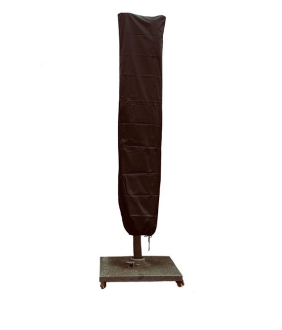 CUHOC Redlabel parasolhoes staande parasol- 175x28x50 cm - met Rits, Stok en Trekkoord incl. Stopper- Zwarte Parasolhoes - ø 3 meter - 2,5x2,5 meter - lengte 175 boven 28cm onder 50cm