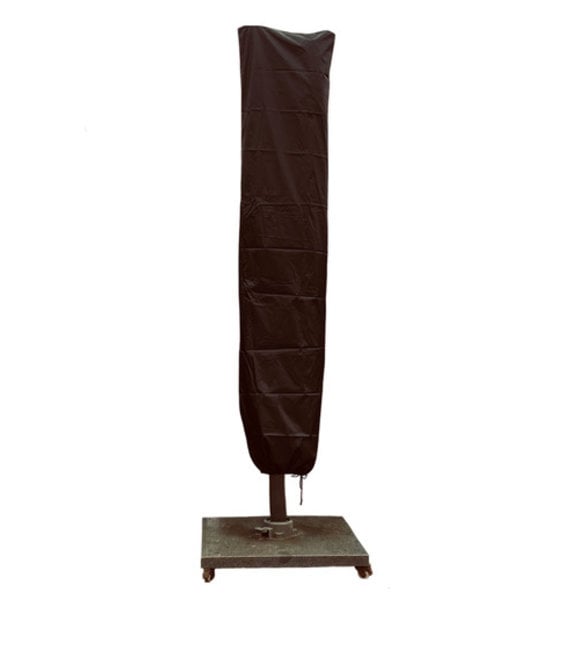 CUHOC Redlabel parasolhoes voor (zweef) parasol - 230x50x58 cm - met Rits, Stok en Trekkoord incl. Stopper- Zwarte Parasolhoes