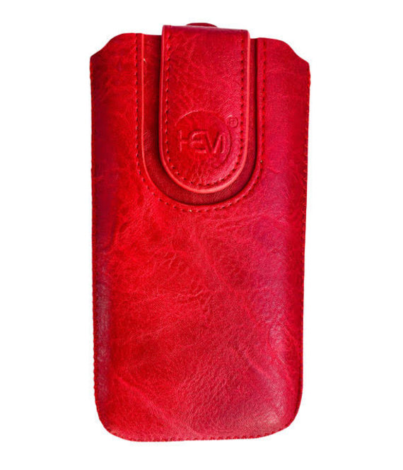 HEM HEM Insteekhoes - Geschikt voor Samsung S9 Plus - Rood - Suede look - Met handig trekkoord en magneetsluiting