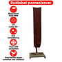 CUHOC Redlabel parasolhoes staande parasol- 220x25x45 cm - met Rits, Stok en Trekkoord incl. Stopper- Zwarte Parasolhoes