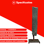 CUHOC Diamond topkwaliteit parasolhoes staande hoes parasol - 175x28x50 cm - met Rits, Stok en Trekkoord incl. Stopper - Zilvergrijze Parasolhoes waterdicht