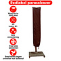 CUHOC Redlabel parasolhoes staande parasol- 175x28x50 cm - met Rits, Stok en Trekkoord incl. Stopper- Zwarte Parasolhoes - ø 3 meter - 2,5x2,5 meter - lengte 175 boven 28cm onder 50cm