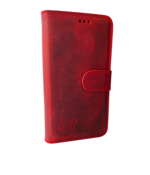 HEM (Rund) Leer hoesje - iPhone 12 / 12 Pro - Rood