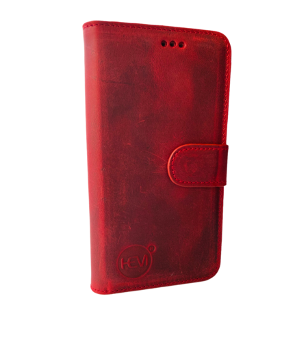 HEM HEM (Rund) Leer hoesje - iPhone 12 / 12 Pro - Rood