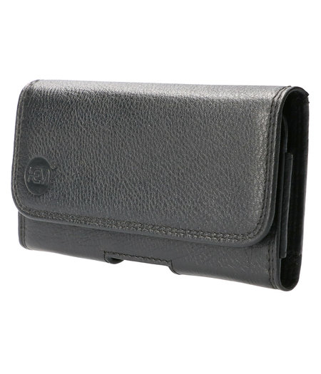 HEM HEM (Rund) Leer Broekriem Hoesje – 165 x 8 x 15 mm – Zwart Universeel Broekriem Telefoonhoesje