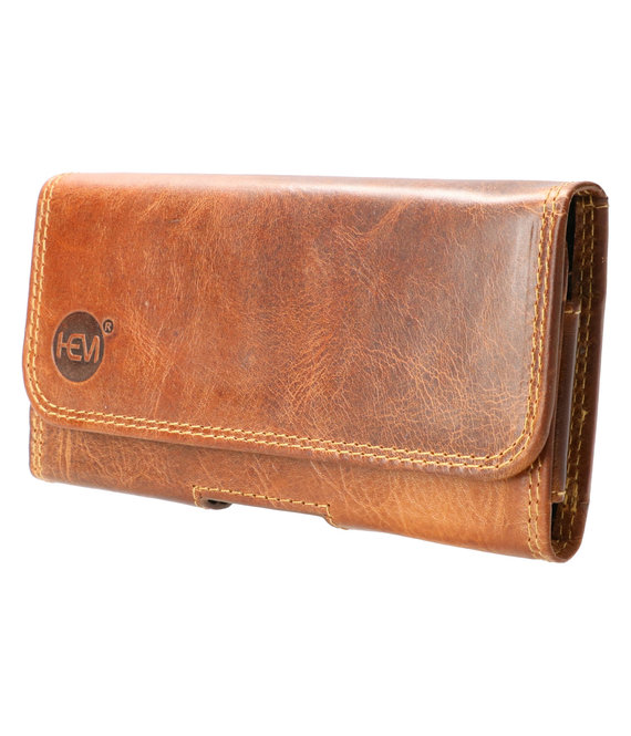 Master (Rund) Leer Broekriem Hoesje - Country Bruin (5.1 inch)