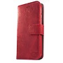 HEM HEM Samsung Galaxy S22 Suede look gevlamd rood boekhoesje met vakje voor pasjes geld en een fotovakje en polsbandje