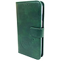 HEM Samsung Galaxy S22 Ultra - Moss Green Leren Portemonnee Hoesje - Lederen Wallet Case TPU meegekleurde binnenkant- Book Case - Flip Cover - Boek - 360º beschermend Telefoonhoesje