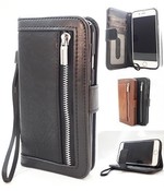 HEM Boekhoesje met rits - Samsung Galaxy S22 Ultra - Zwart