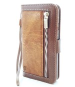 iPhone 14 Plus Bruine Wallet / Book Case / Boekhoesje/ Telefoonhoesje / Hoesje iPhone 14 Plus met aparte pasjesflip en rits voor kleingeld