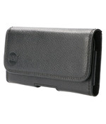 HEM (Rund) Leer Broekriem Hoesje - Geschikt voor iPhone 14/15 - Zwart - Broekriem Telefoonhoesje HEM (Rund) Leer Broekriem Hoesje - Geschikt voor iPhone 14/15 - Zwart - Broekriem Telefoonhoesje