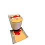 HEM HEM Rudolf wc bril hoes met wc mat - toiletbril cover (45x39 cm) + toiletmat