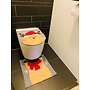 HEM HEM Rudolf wc bril hoes met wc mat - toiletbril cover (45x39 cm) + toiletmat