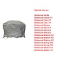 CUHOC COVER UP HOC Diamond bbq hoes waterdicht-150x56x105 cm - met Stormbanden en Trekkoord