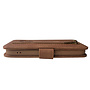 HEM HEM - iPhone 14 Pro hoesje Silky Brown - iPhone 14 Pro bruin hoesje met rits - iPhone 14 Pro pasjeshoesje in bookcover